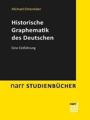 cover image of Historische Graphematik des Deutschen